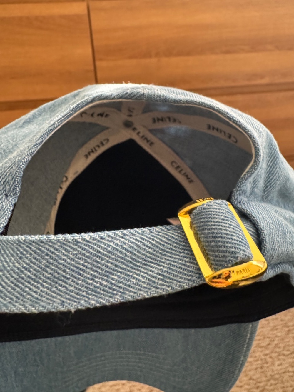 Celine Hat Baseball Cap Denim - Picture 3 of 3